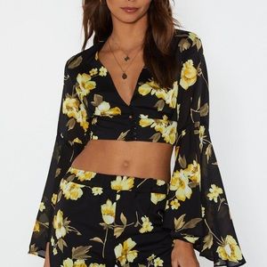Floral crop top